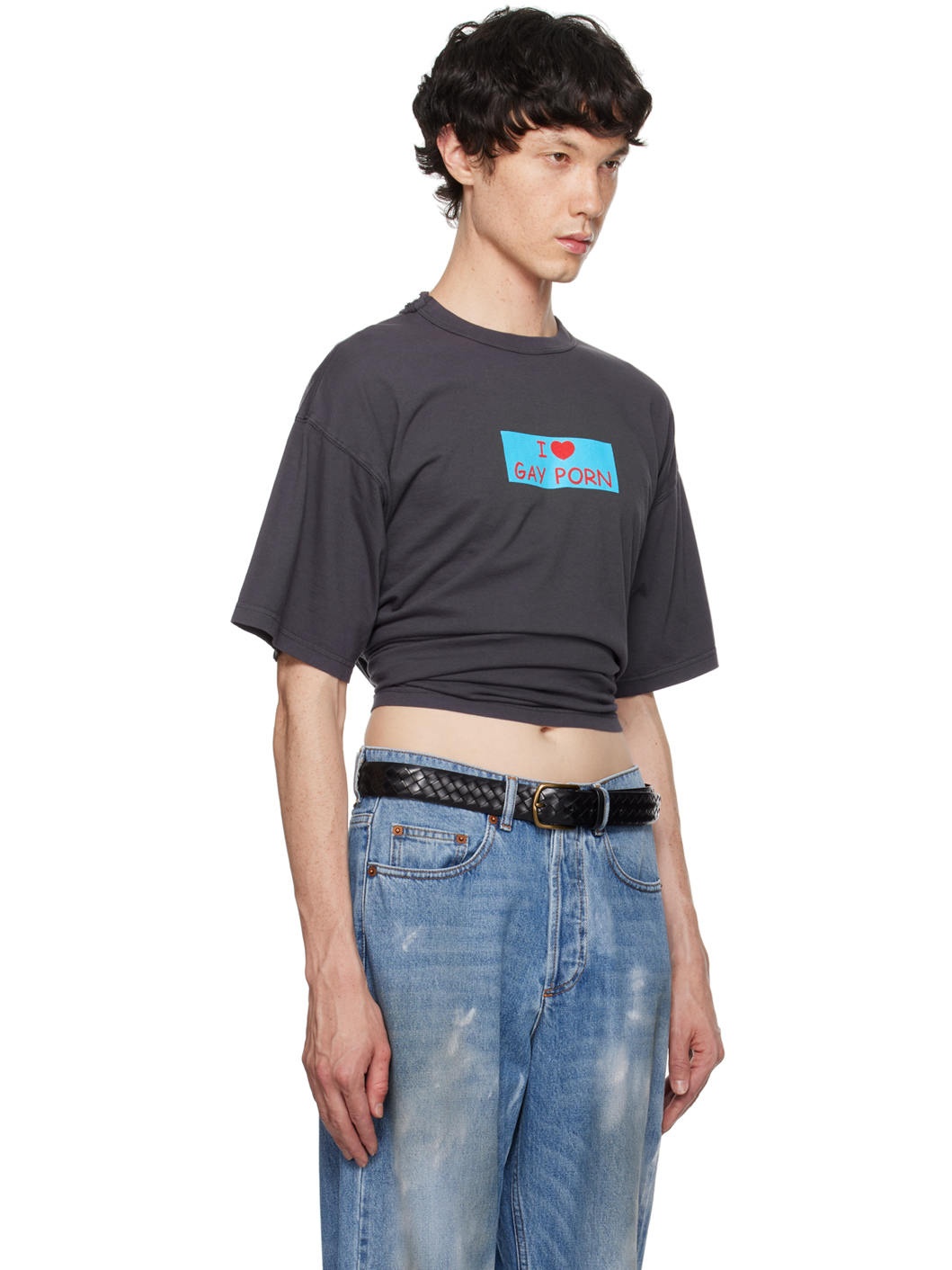 Gray 'I Love Gay Porn' T-Shirt - 2