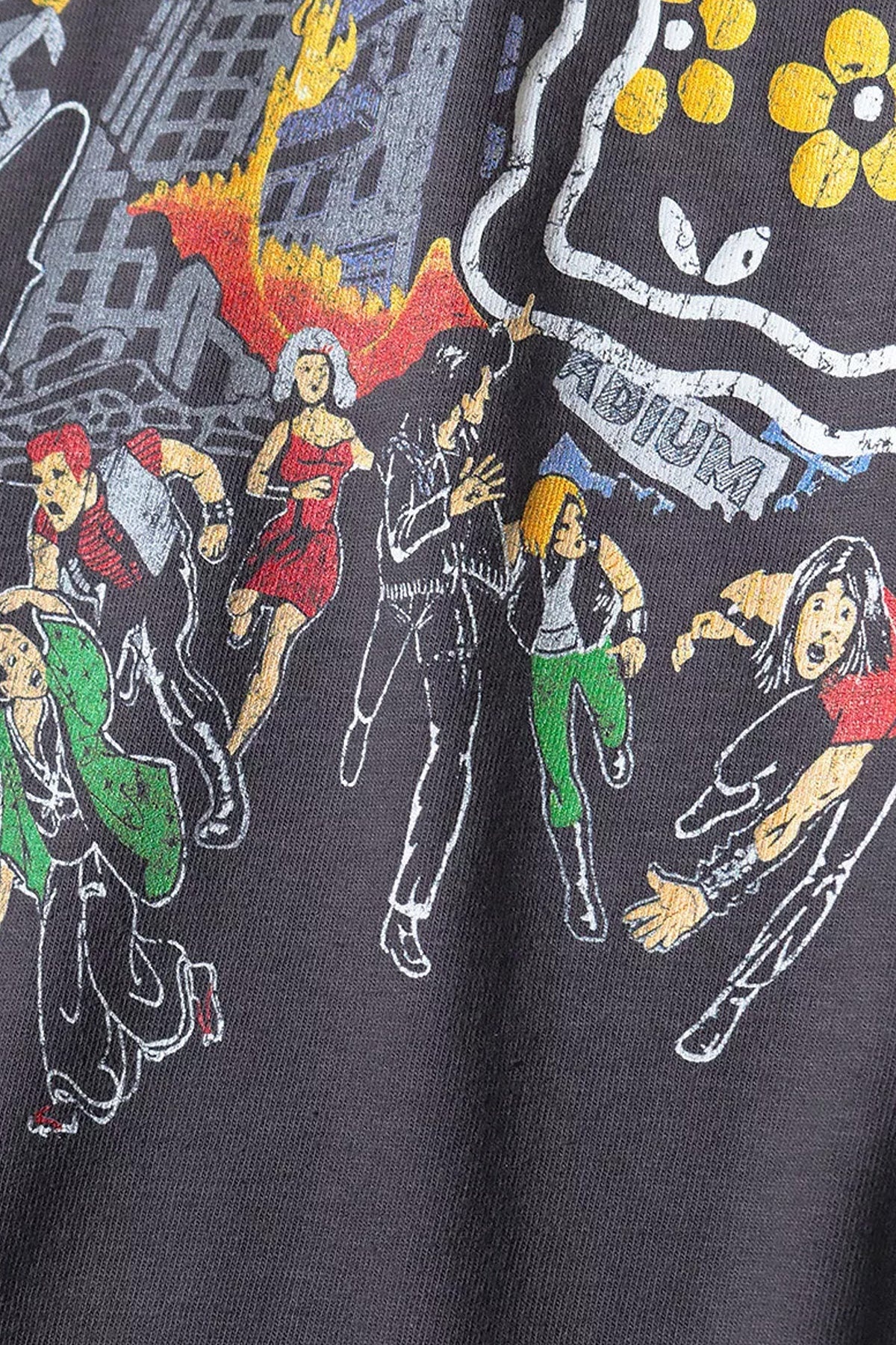 Kapital 20/-Jersey Crew T (BUSTER PECKISH BOWY) - Black