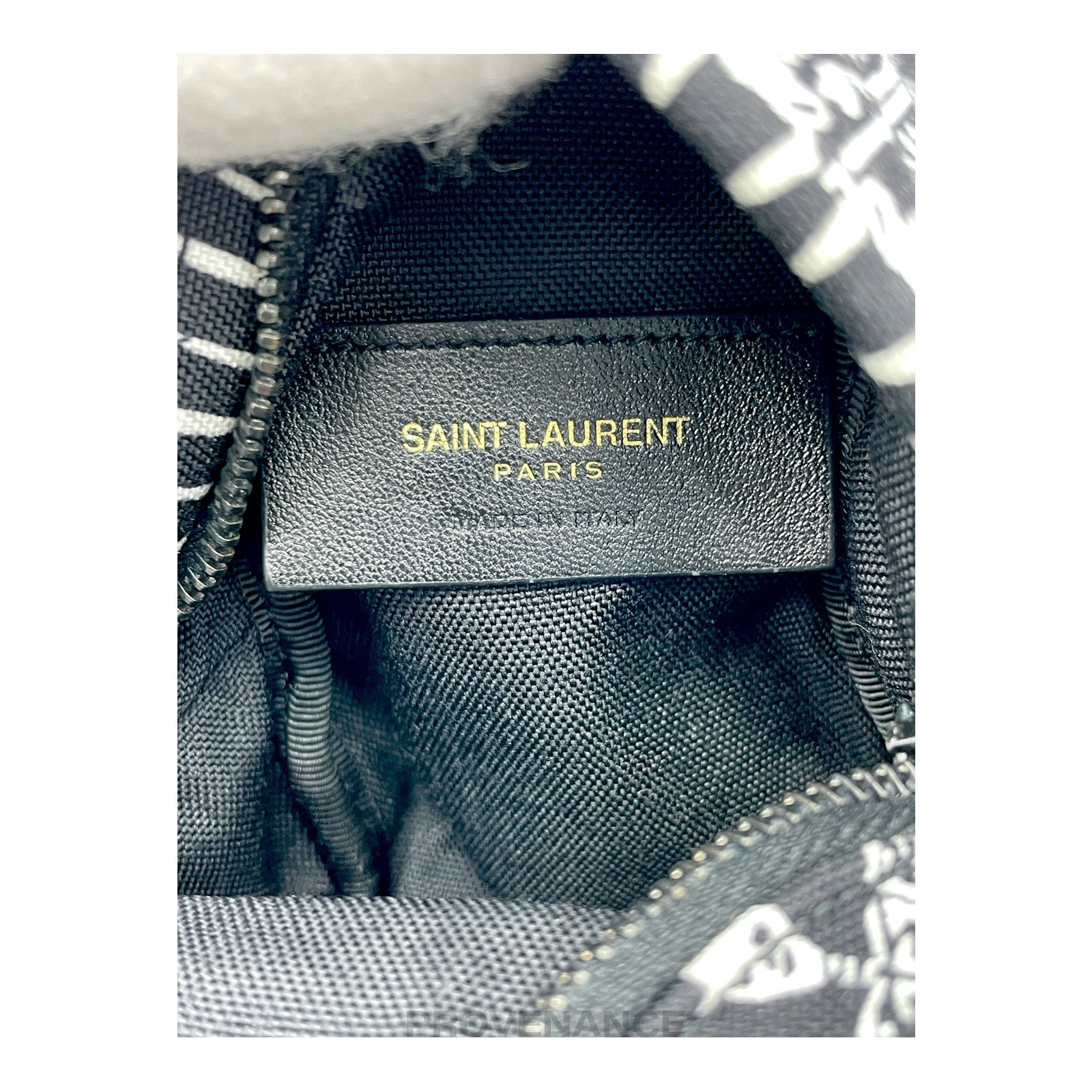Saint Laurent Paris SLP City Backpack Keychain - Skeleton - 6