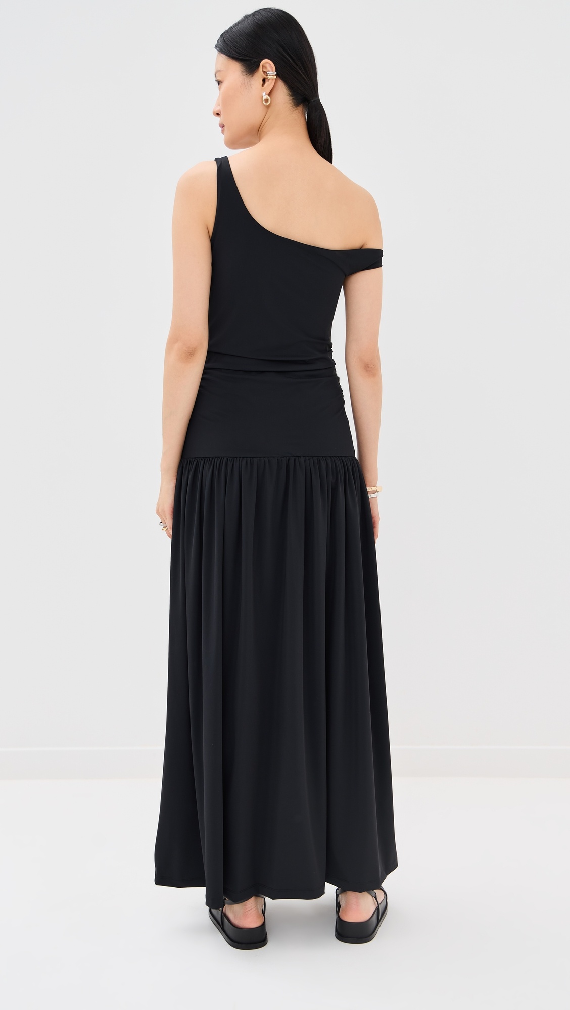 Off Shoulder Light Scuba Dress - 2