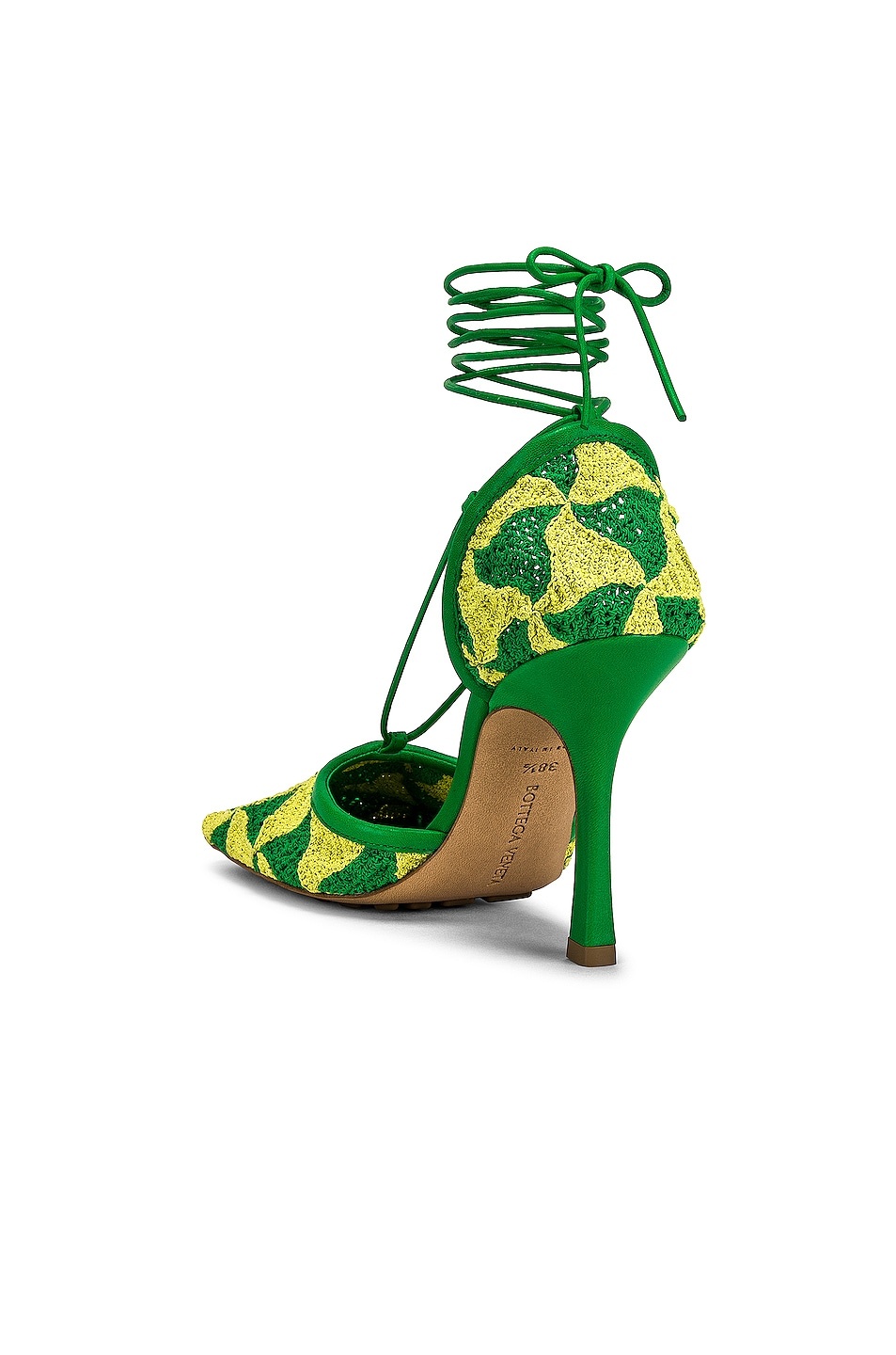Stretch Lace Up Sandals - 3