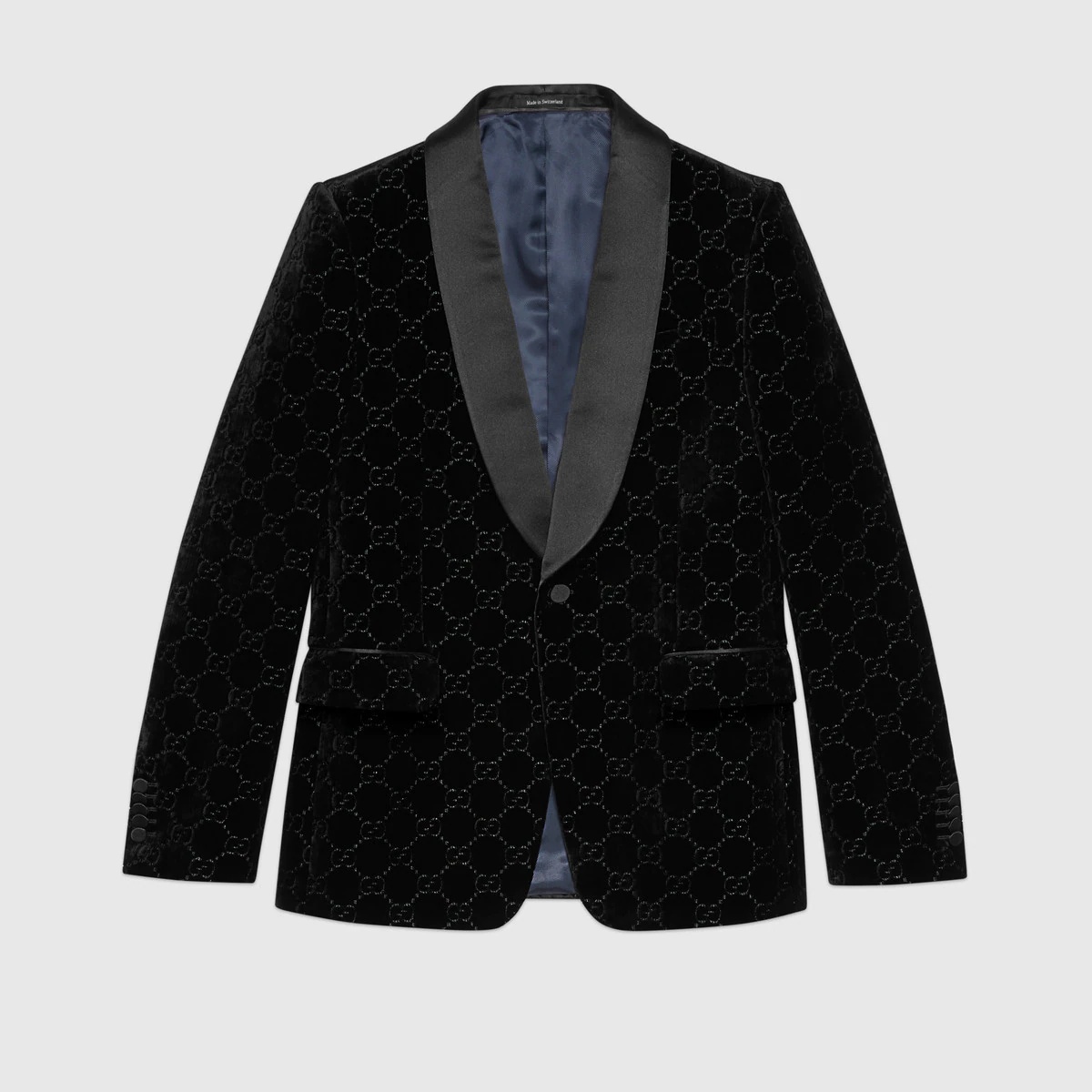 GG velvet jacket - 1