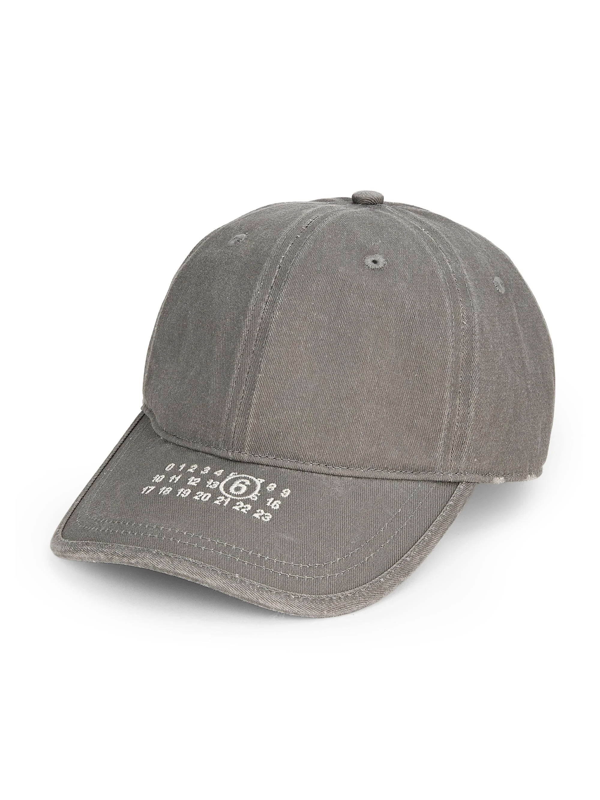 Men's Logo Cotton Baseball Hat - Grey - 1