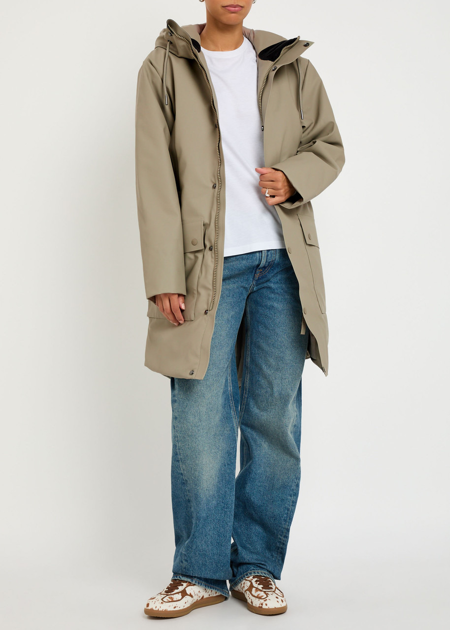 Rains Nome Quilted Rubberised Parka Coat - 4