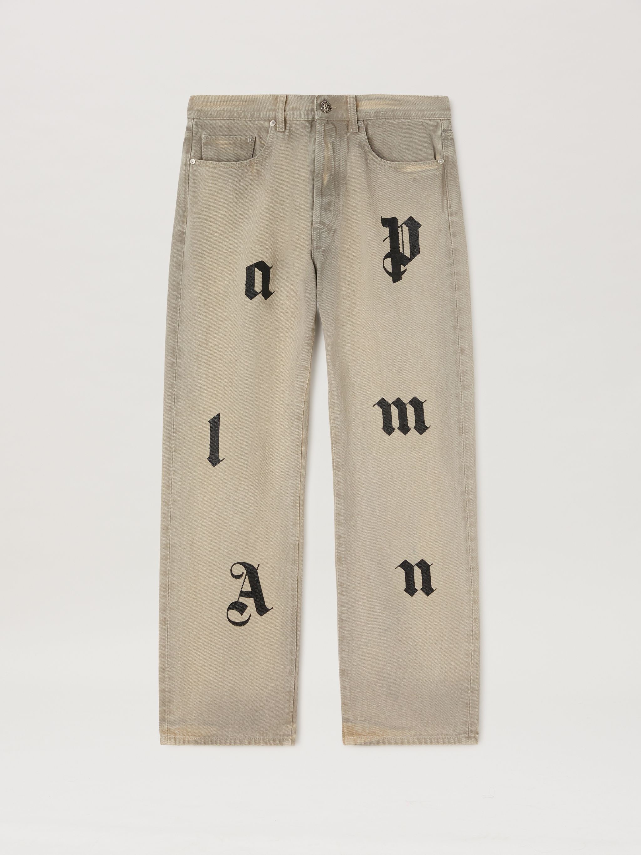 Logo Letters Jeans Loose Fit - 1