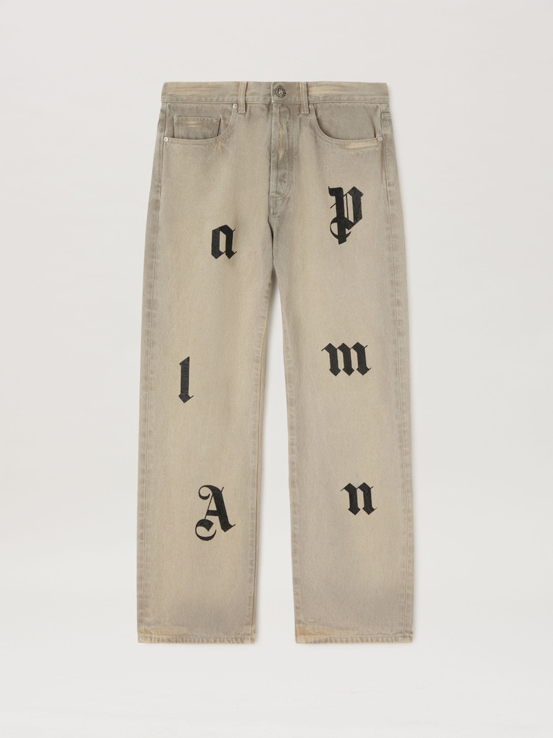 Logo Letters Jeans Loose Fit 1
