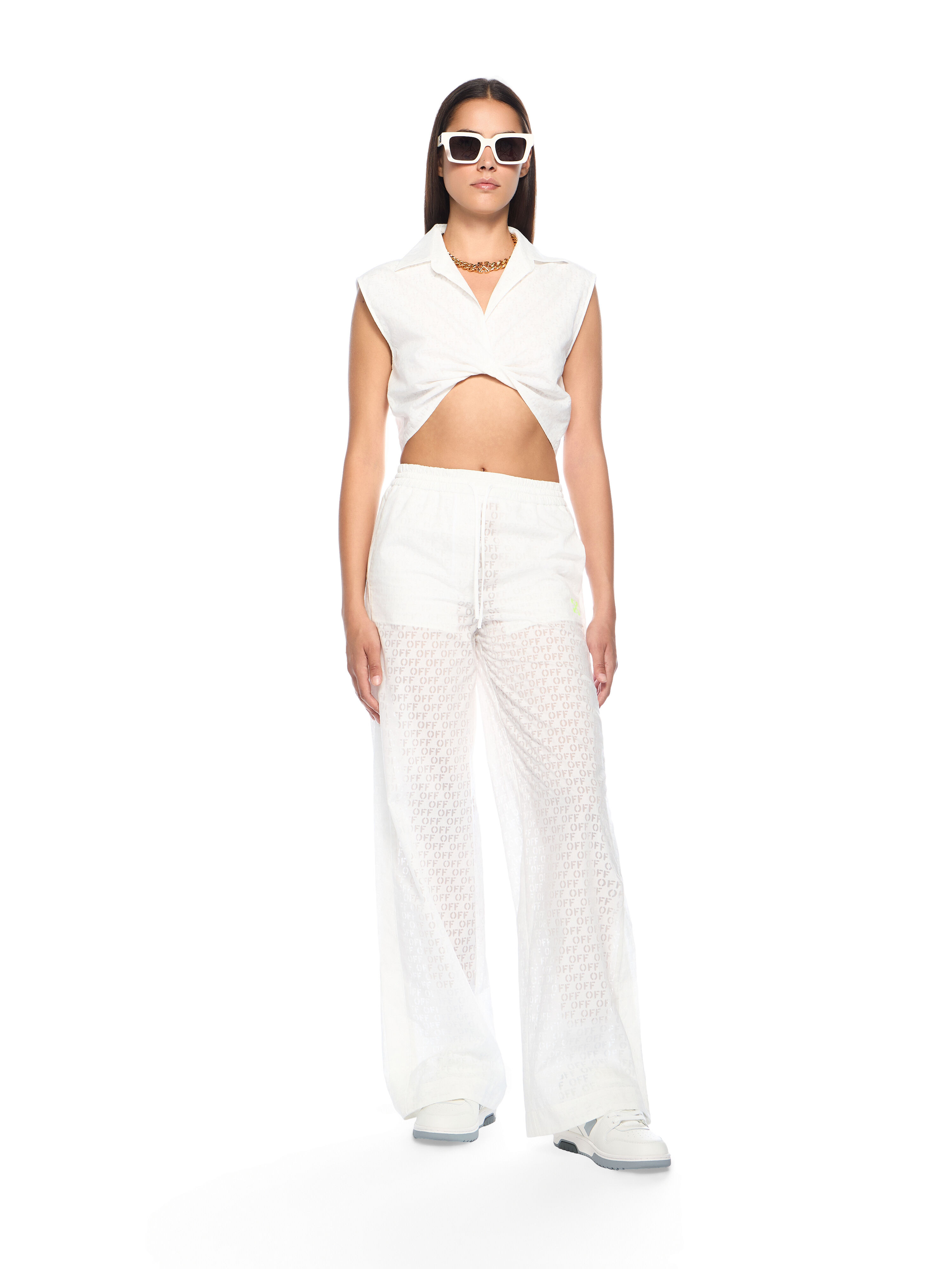 Off Stamp Wide-Leg Pants - 2