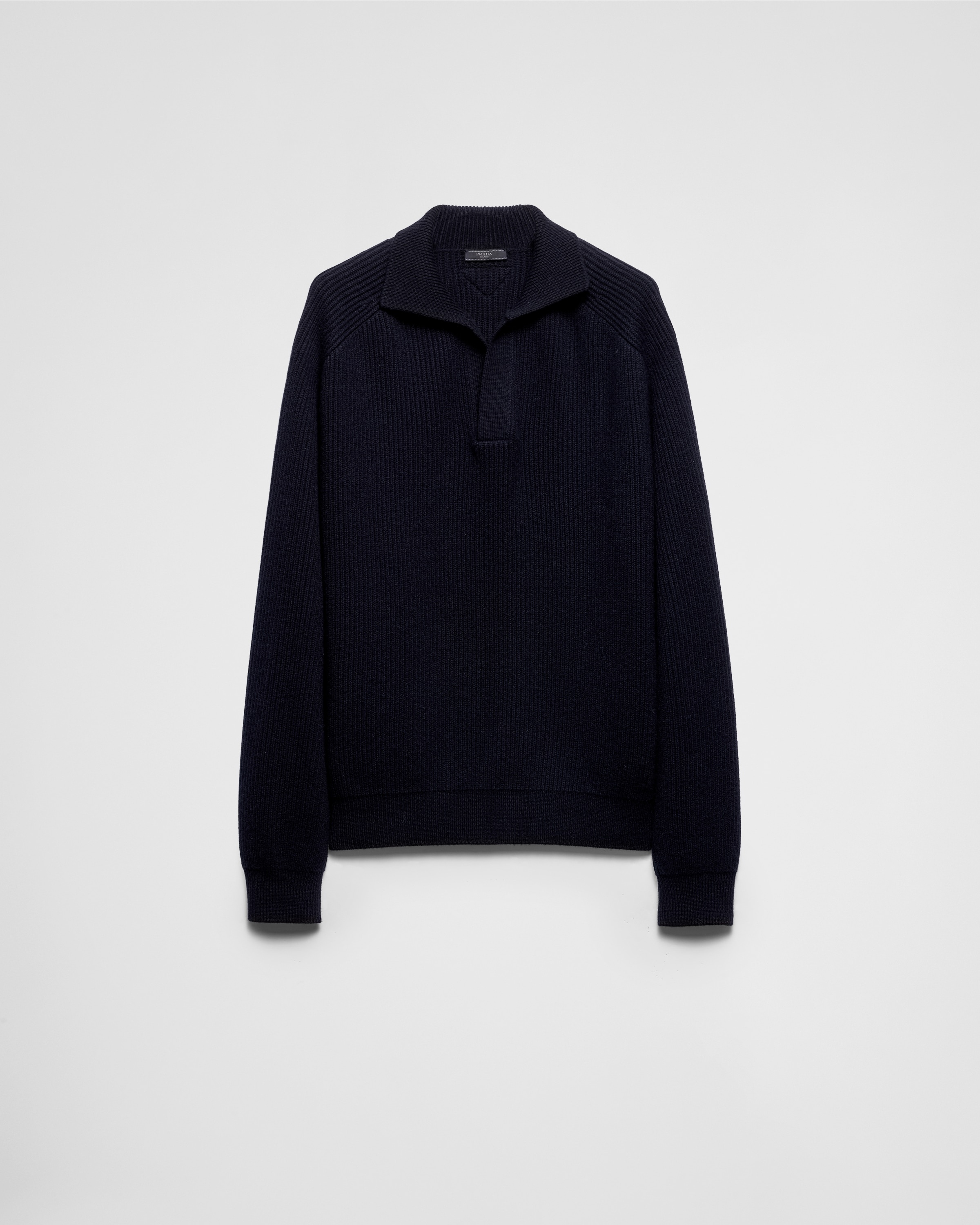 Oversized cashmere polo sweater - 1