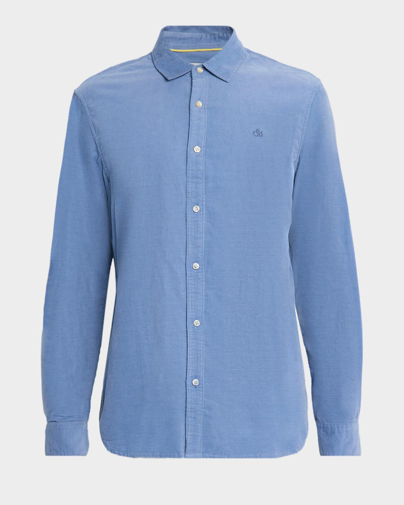 Men's Lightweight Corduroy Classic-Fit Button-Down Shirt 1