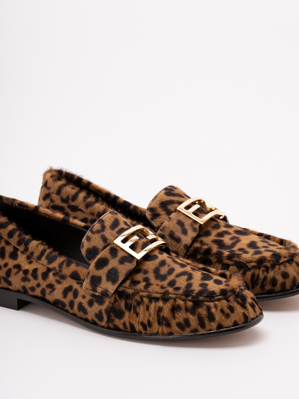 Leopard Print Loafers - 5