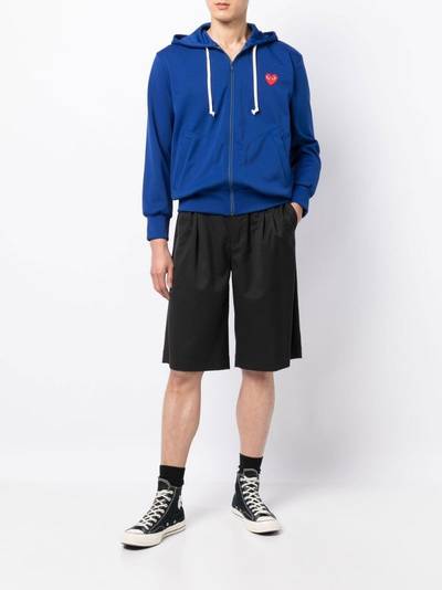 Comme des Garçons PLAY logo-embroidered zip hoodie outlook