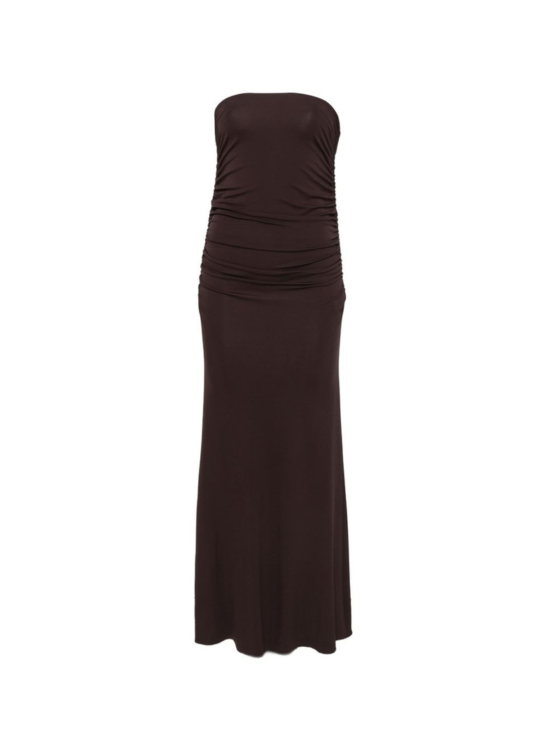 ruched midi dress 1