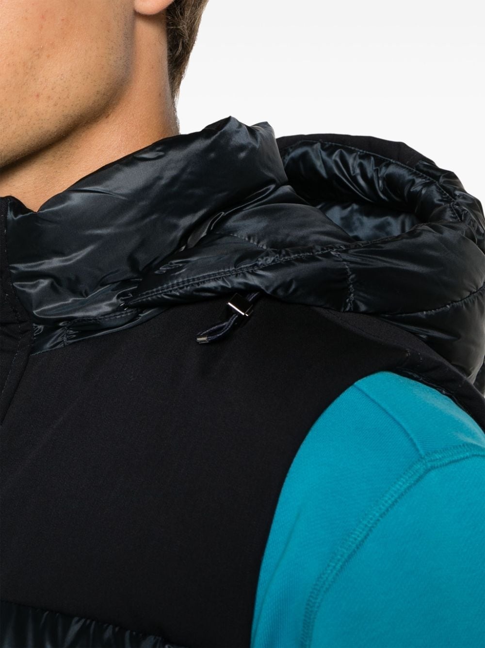 quilted hooded gilet - 5