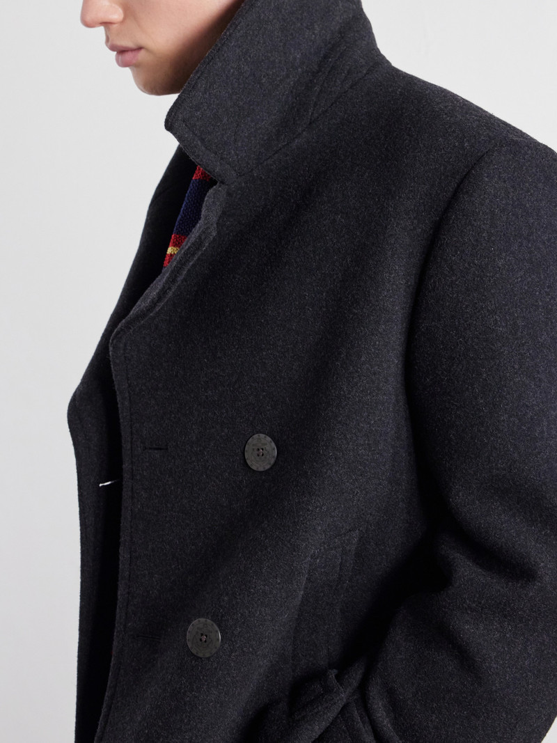 Double-Breasted Wool-Blend Coat 5
