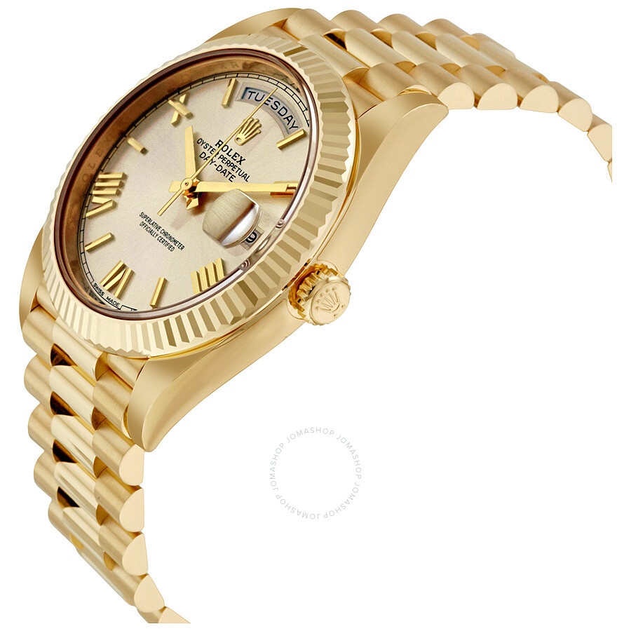 Rolex Day-Date 40 Silver Dial 18K Yellow Gold President Men's Watch 228238SSRP - 2