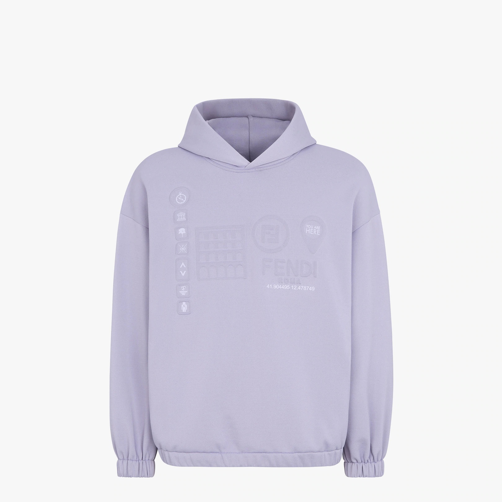 Lilac cotton sweatshirt - 1