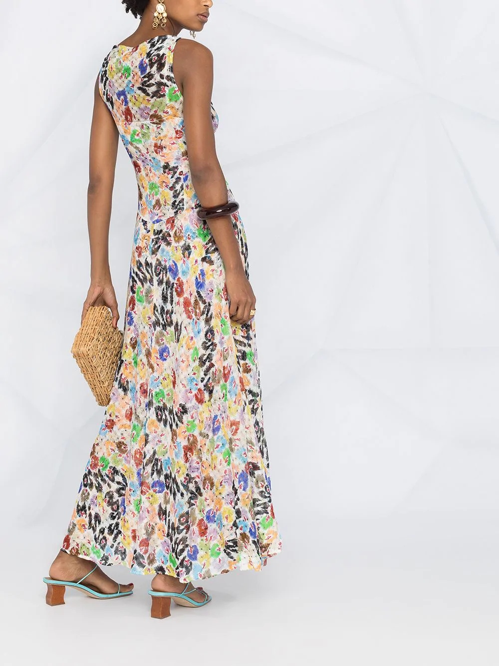 abstract-print maxi dress - 4