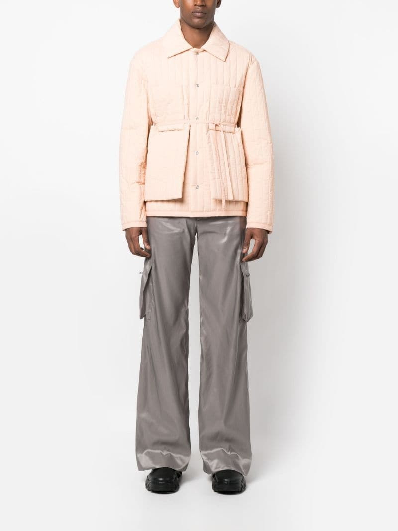 Craig Green tied-waist quilted jacket outlook
