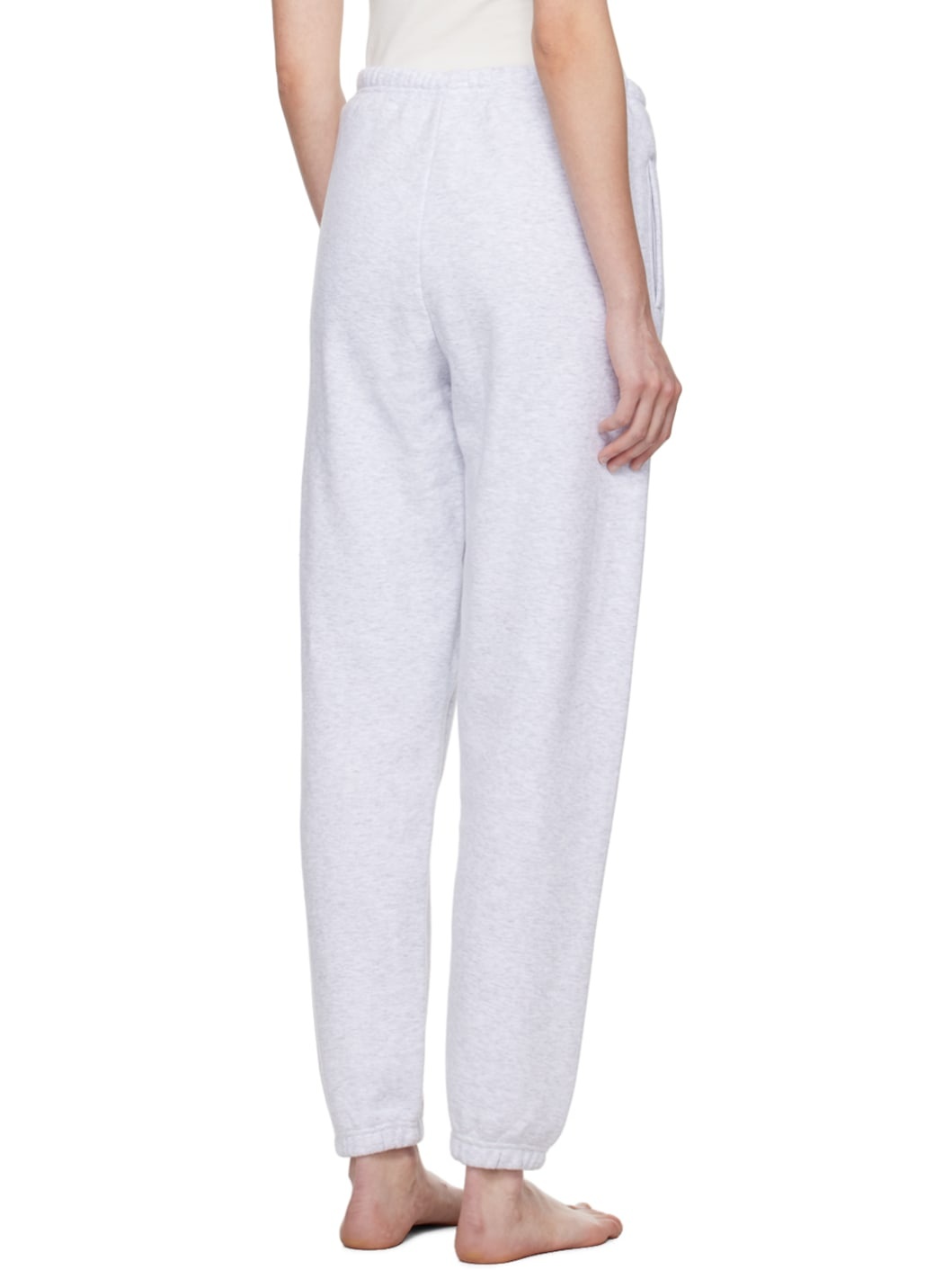 Gray Cotton Fleece Classic Jogger Lounge Pants - 3