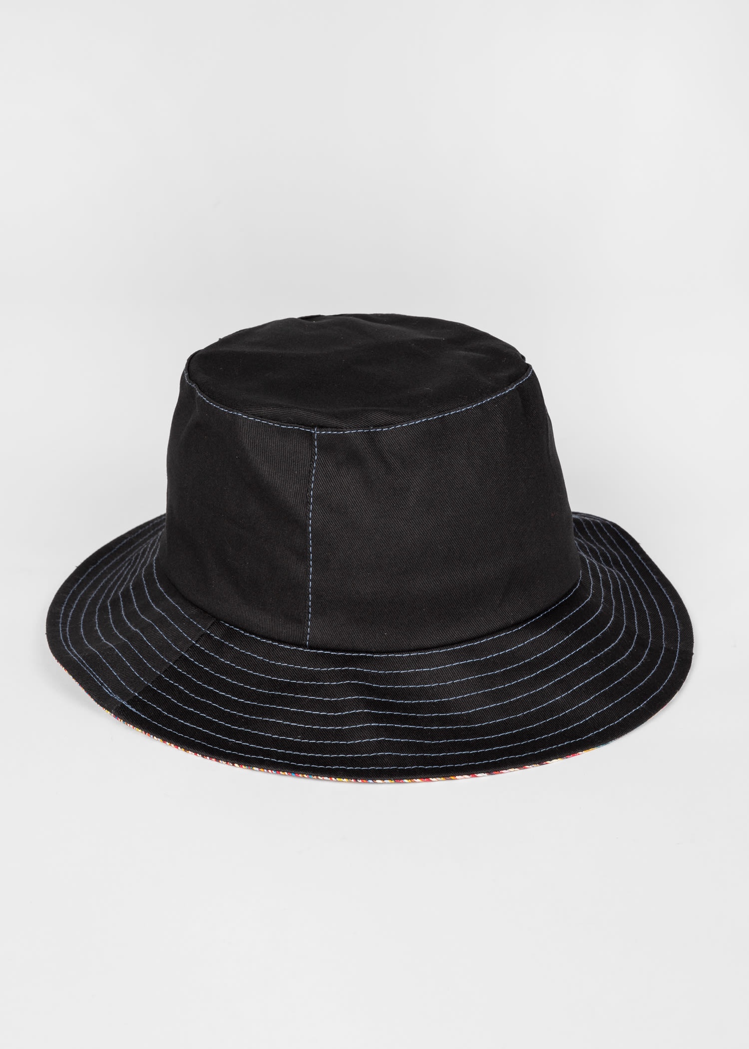 Stripe Trim Bucket Hat - 2