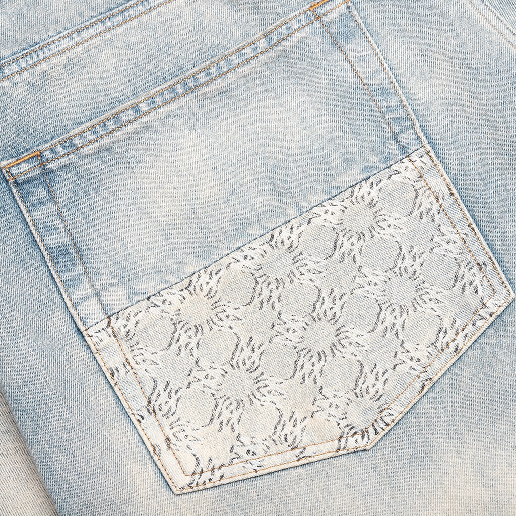 MA QUAD CUFF STRAIGHT JEAN - ANTIQUE INDIGO - 5