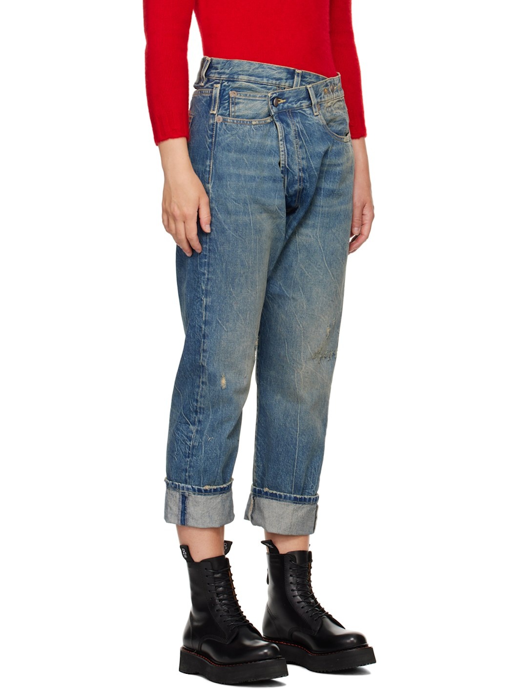 Blue Crossover Jeans - 2