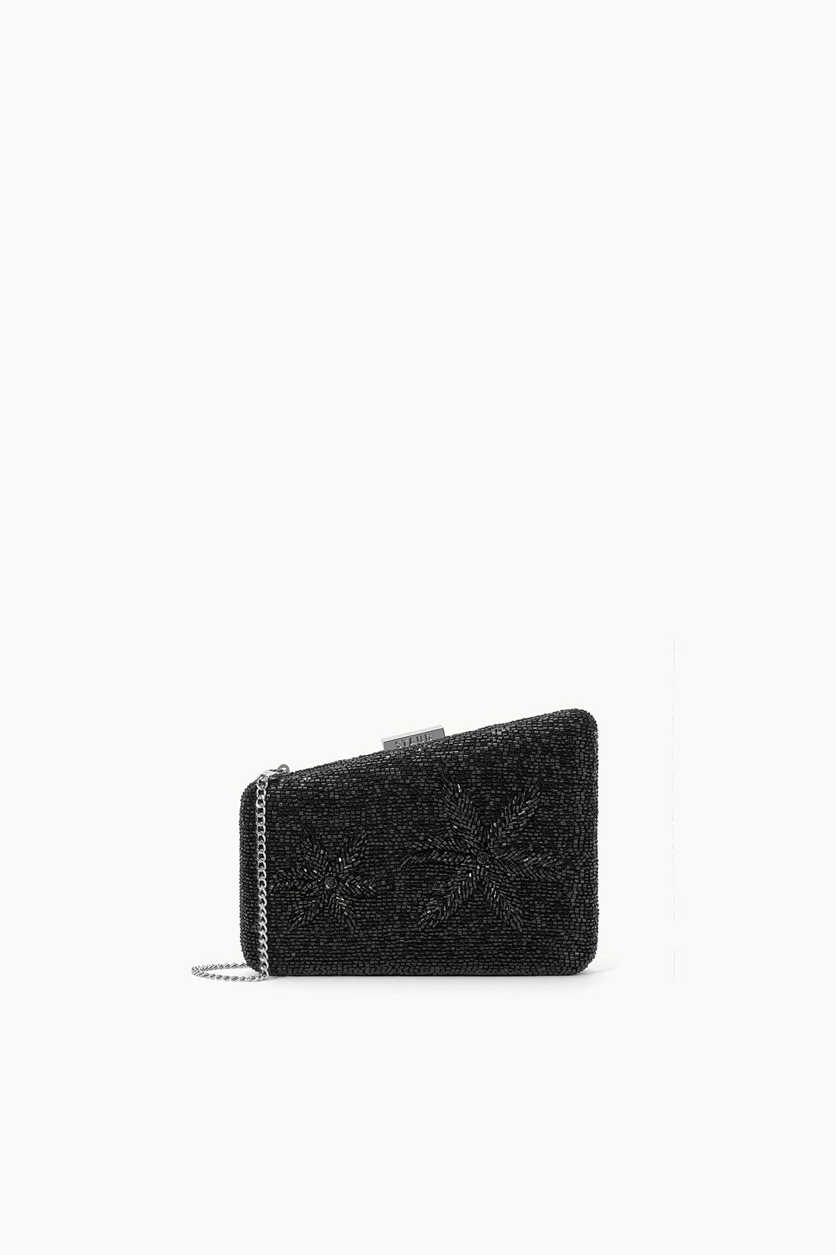 STAUD CARMELLA BEADED CLUTCH BLACK STARFISH - 5