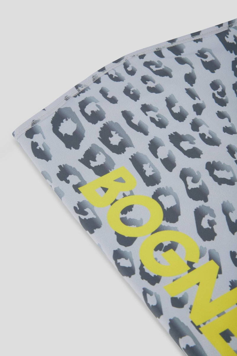 LOOP TUBULAR SCARF IN GREY/LIGHT BLUE 3