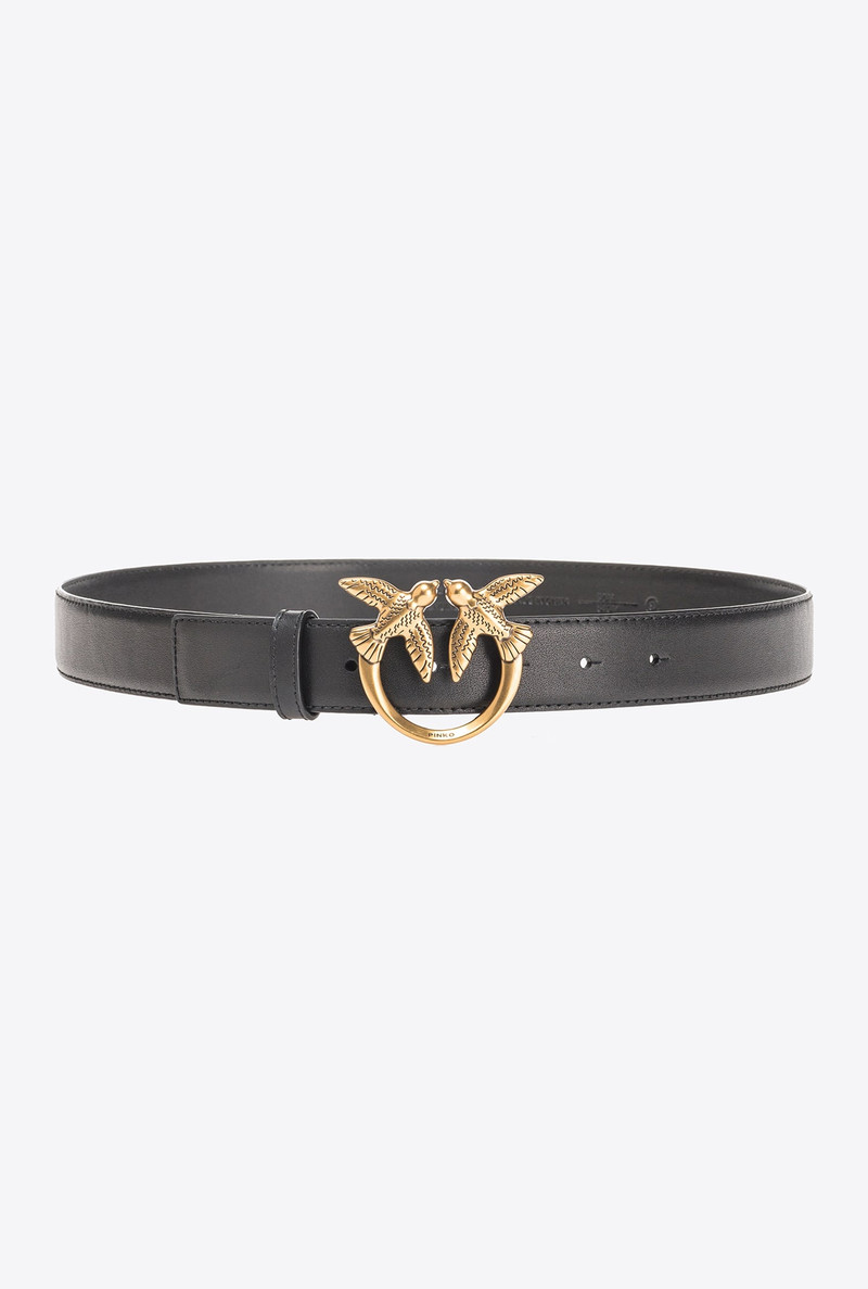 LOVE BIRDS LEATHER BELT 3CM 1