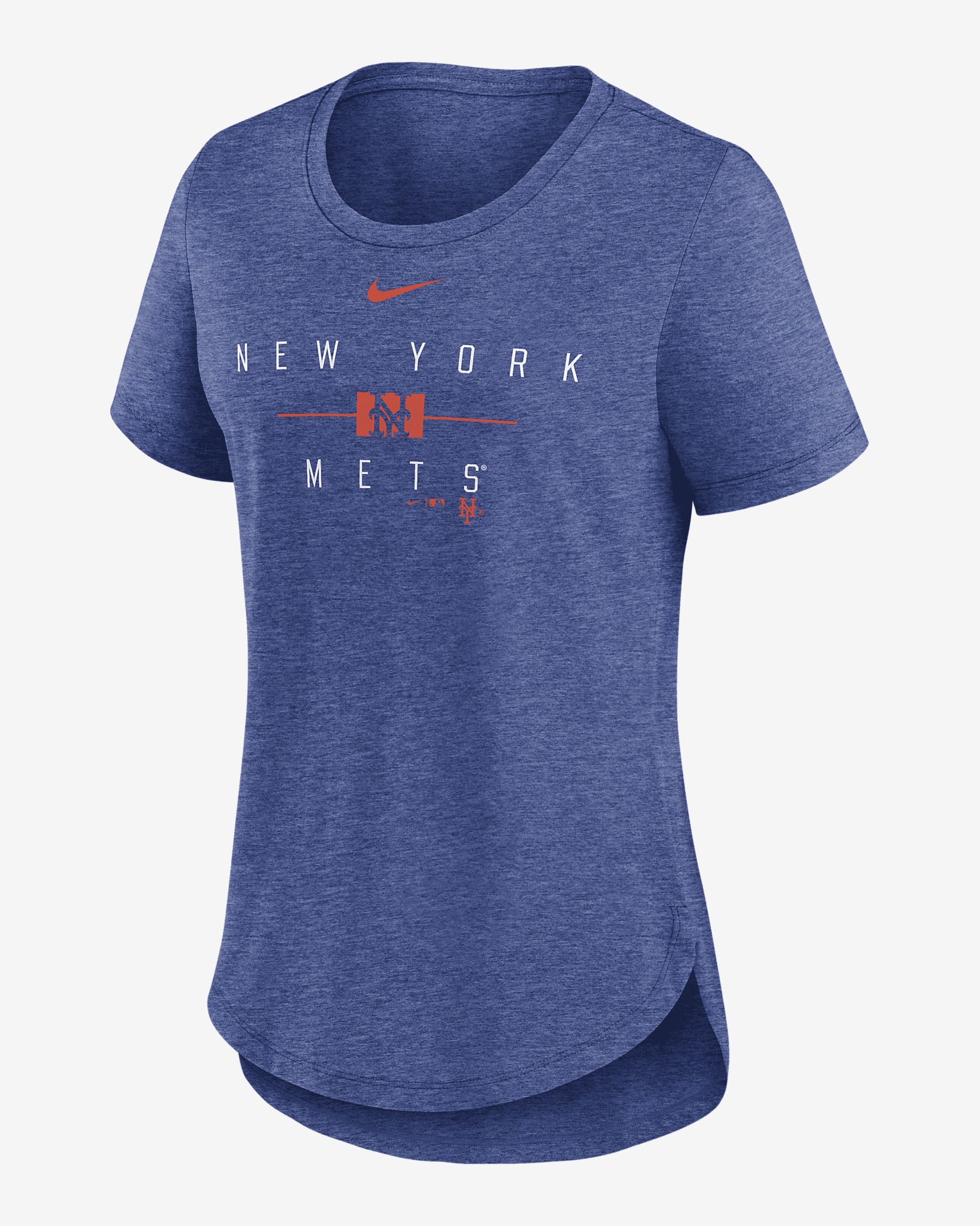 New York Mets Knockout Team Stack Nike Women's MLB T-Shirt - 1