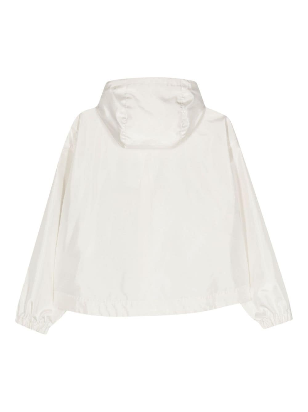 logo-appliquÃ© hooded jacket - 2