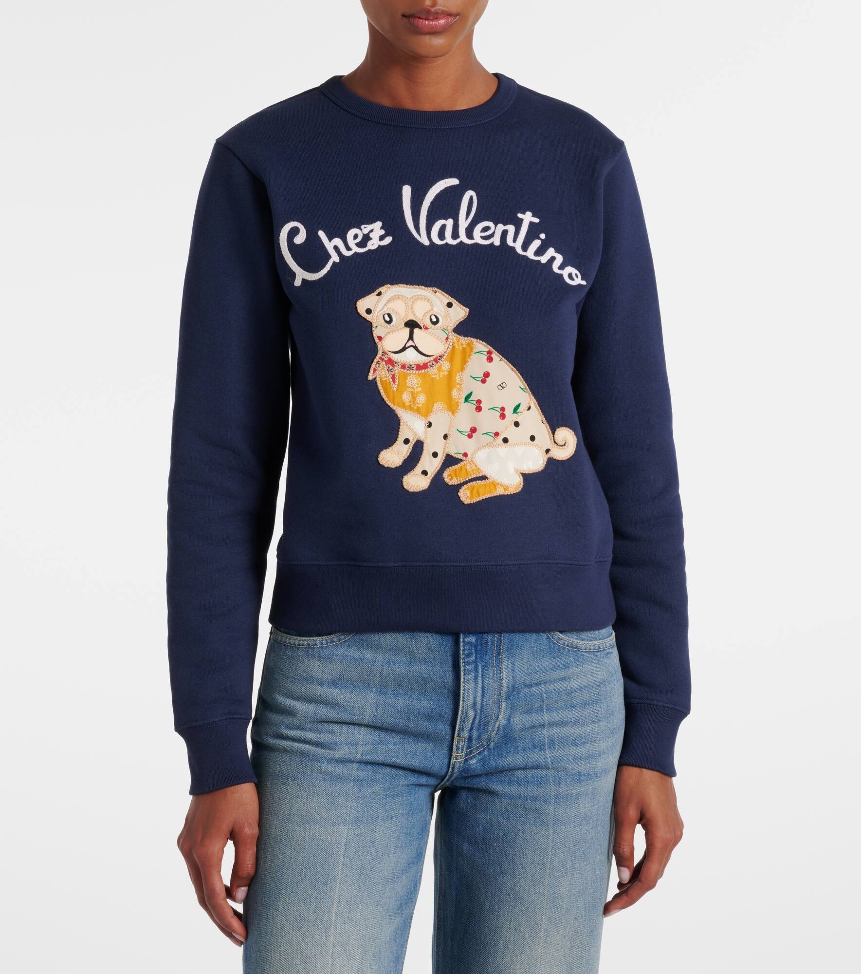 Embroidered cotton jersey sweatshirt - 6
