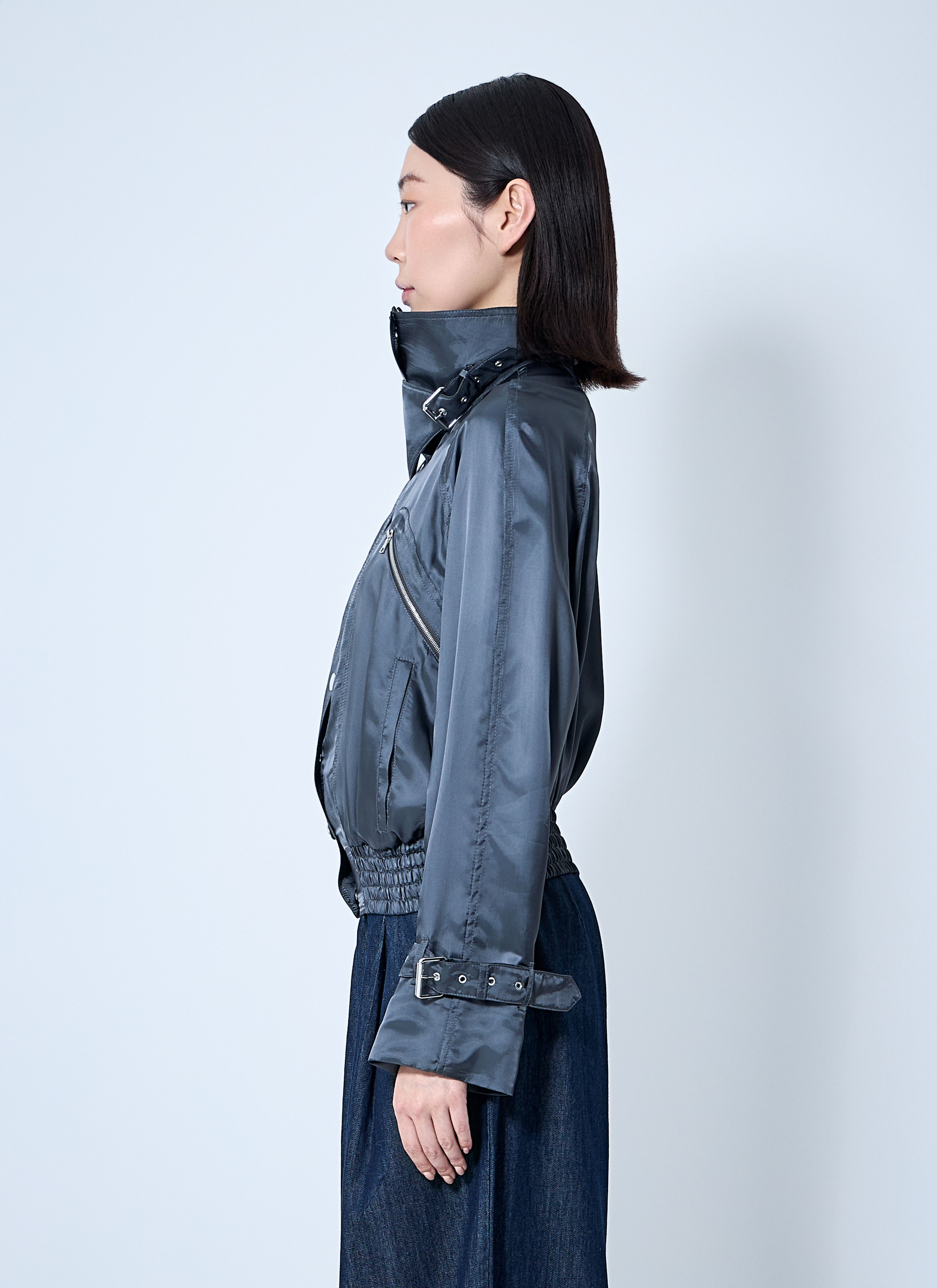 Satin Bomber Jacket - 3
