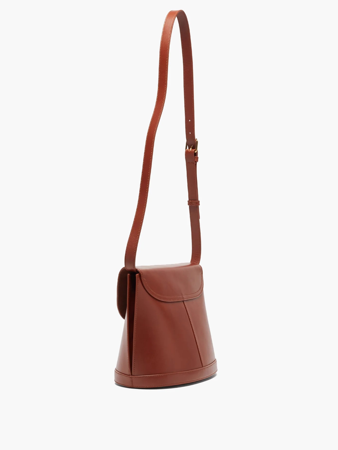 Lea smooth-leather cross-body bag - 4