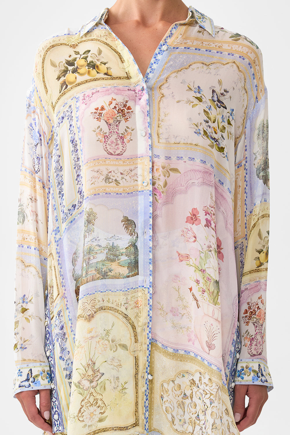 SHIRT TUNIC WITH SIDE BUTTONS - 6