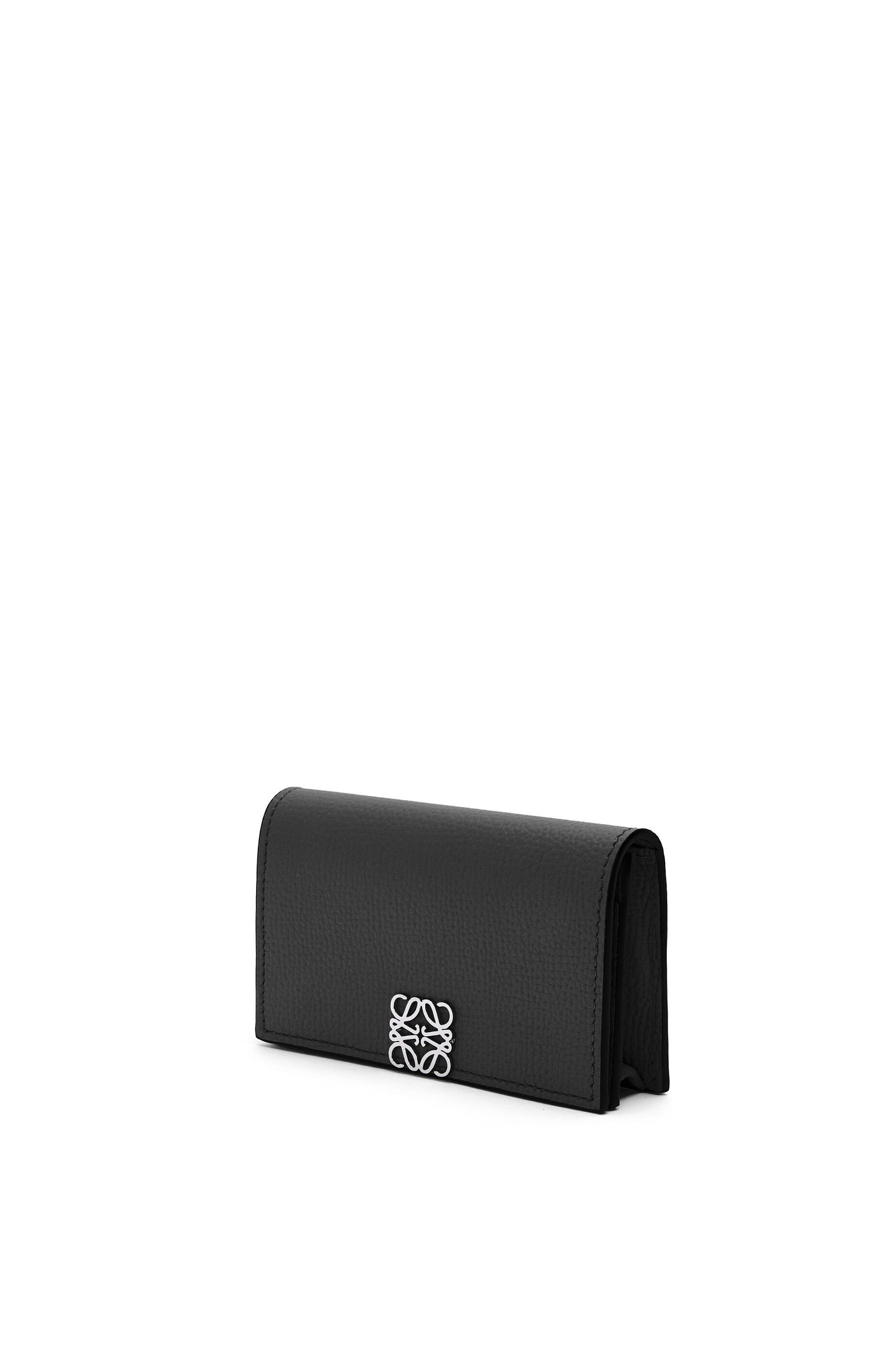 Anagram business cardholder in pebble grain calfskin - 3