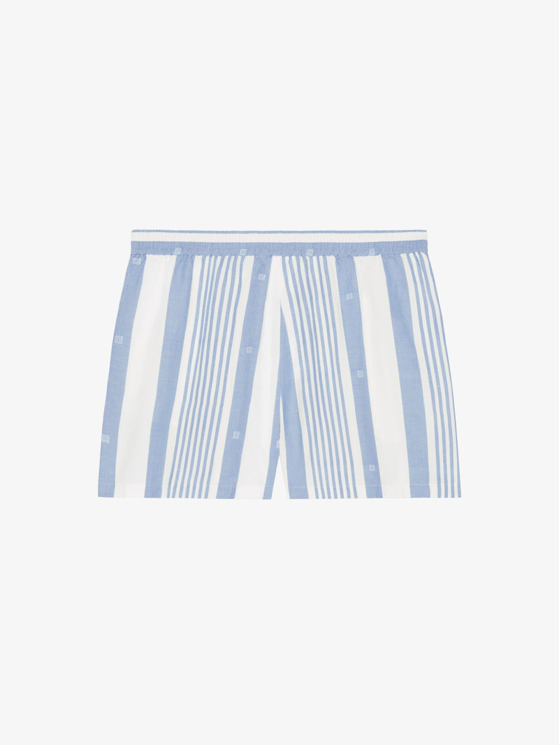 Givenchy SHORTS IN COTTON AND LINEN WITH 4G STRIPES outlook