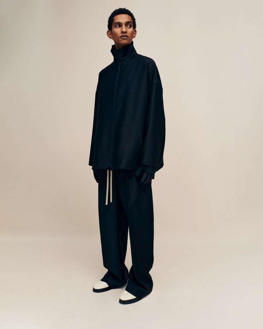 Wool Silk Wide Leg Pant - 5