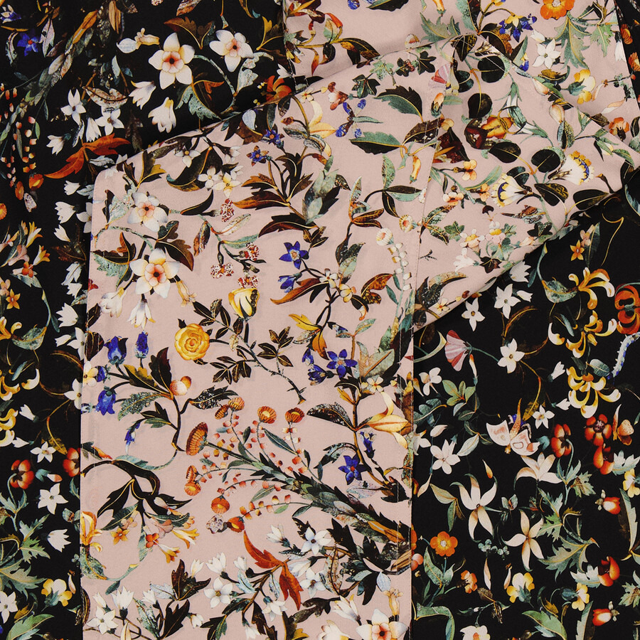 Burberry Ladies Sloane Floral Print Silk Slipdress - 8