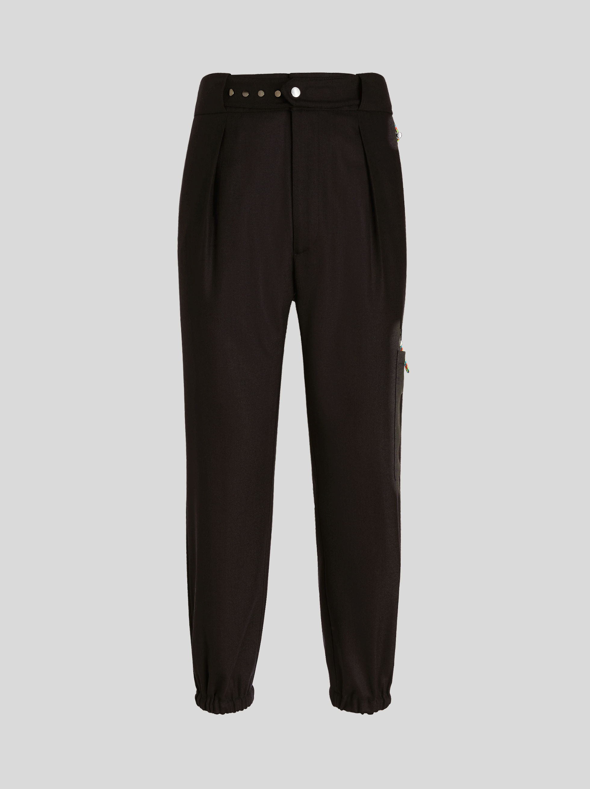 TROUSERS WITH ONE TUCK - 1