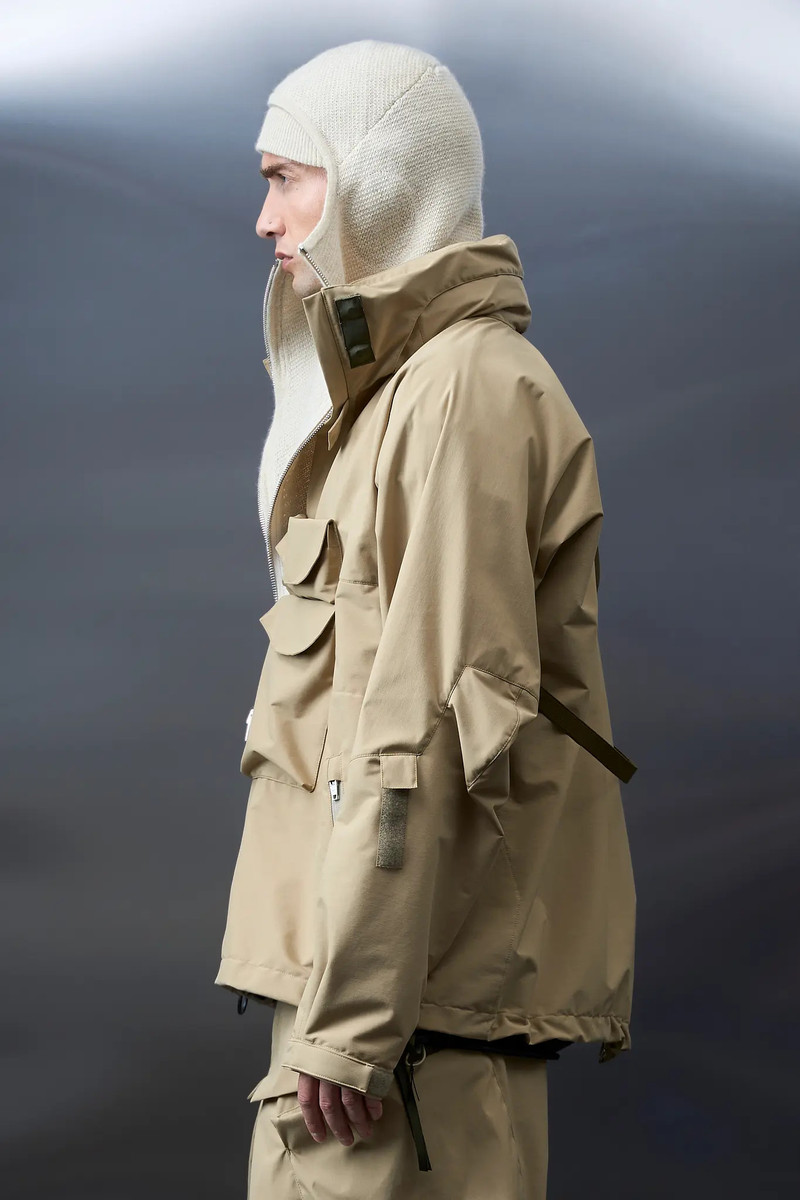 BK2-AK Zippered Baby Llama Balaclava White 7