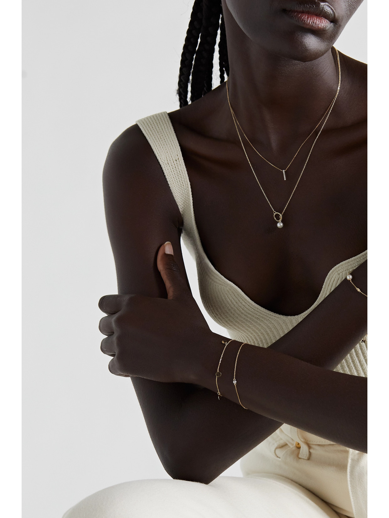 La Barre 14-karat Gold Diamond Necklace - 5