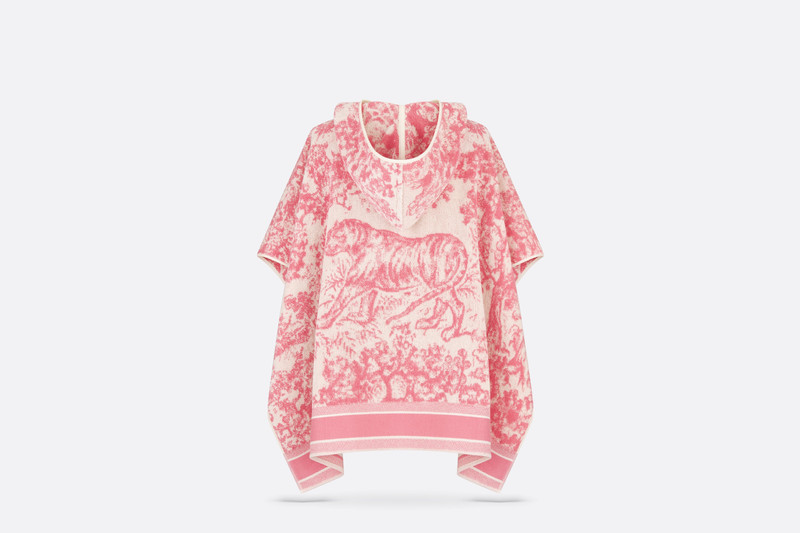 Dior Dioriviera Toile de Jouy Sauvage Hooded Poncho outlook