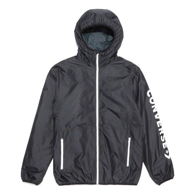 Converse Wordmark Windproof Light Jacket 'Black' 10008250-A02 - 1