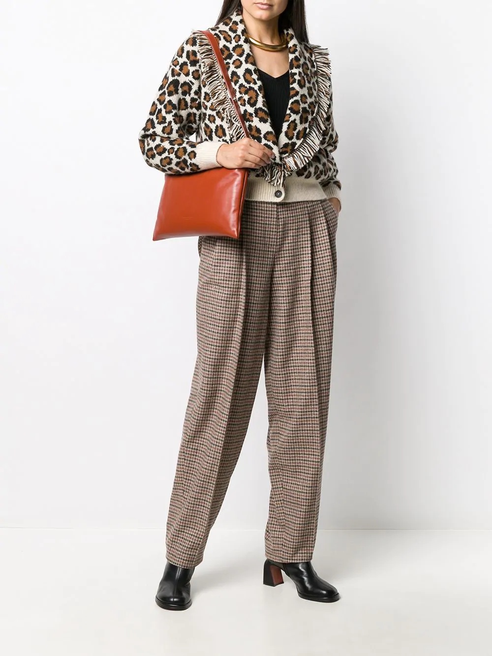 leopard print cardigan - 2