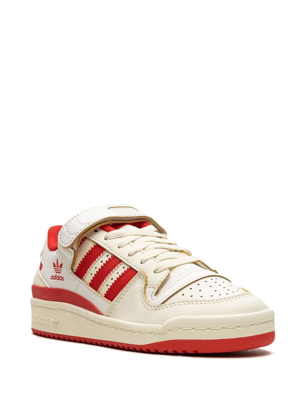 side-stripe leather sneakers - 2