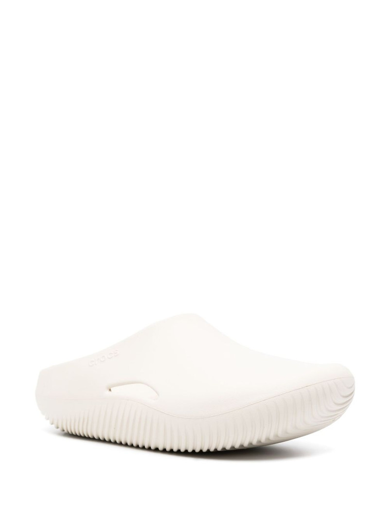 crocs logo-embossed round-toe slides outlook