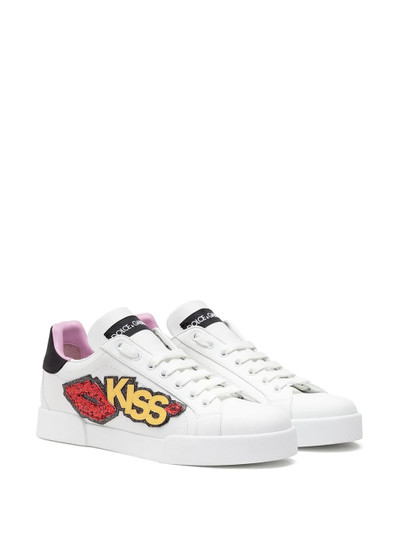 Dolce & Gabbana Portofino kiss patch sneakers outlook