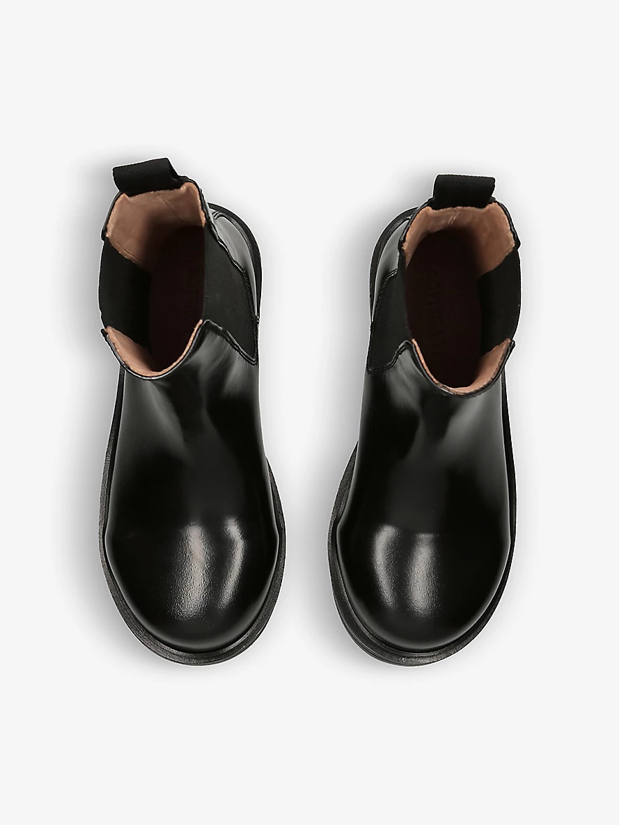 Round-toe leather Chelsea boots - 2