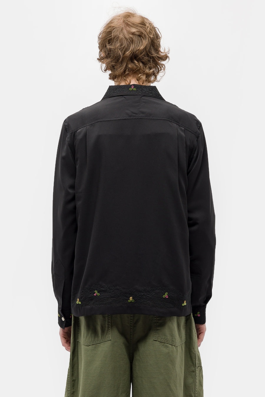 Beaded Framboise LS Shirt in Black/Multicolor - 3